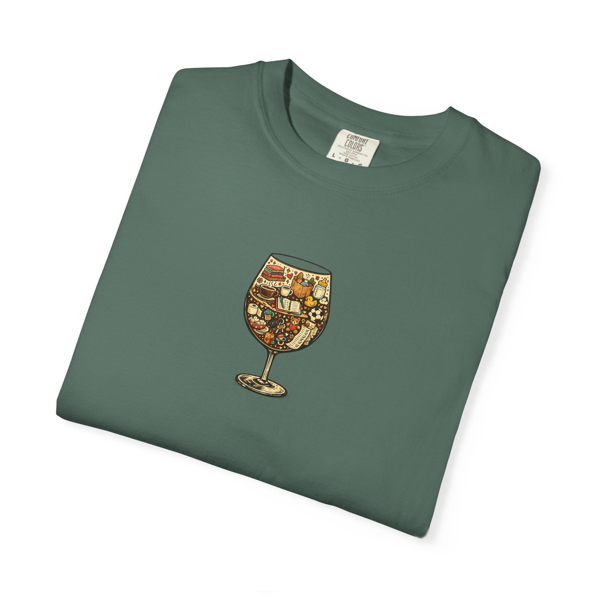 Wine Glass Collage T-shirt 1