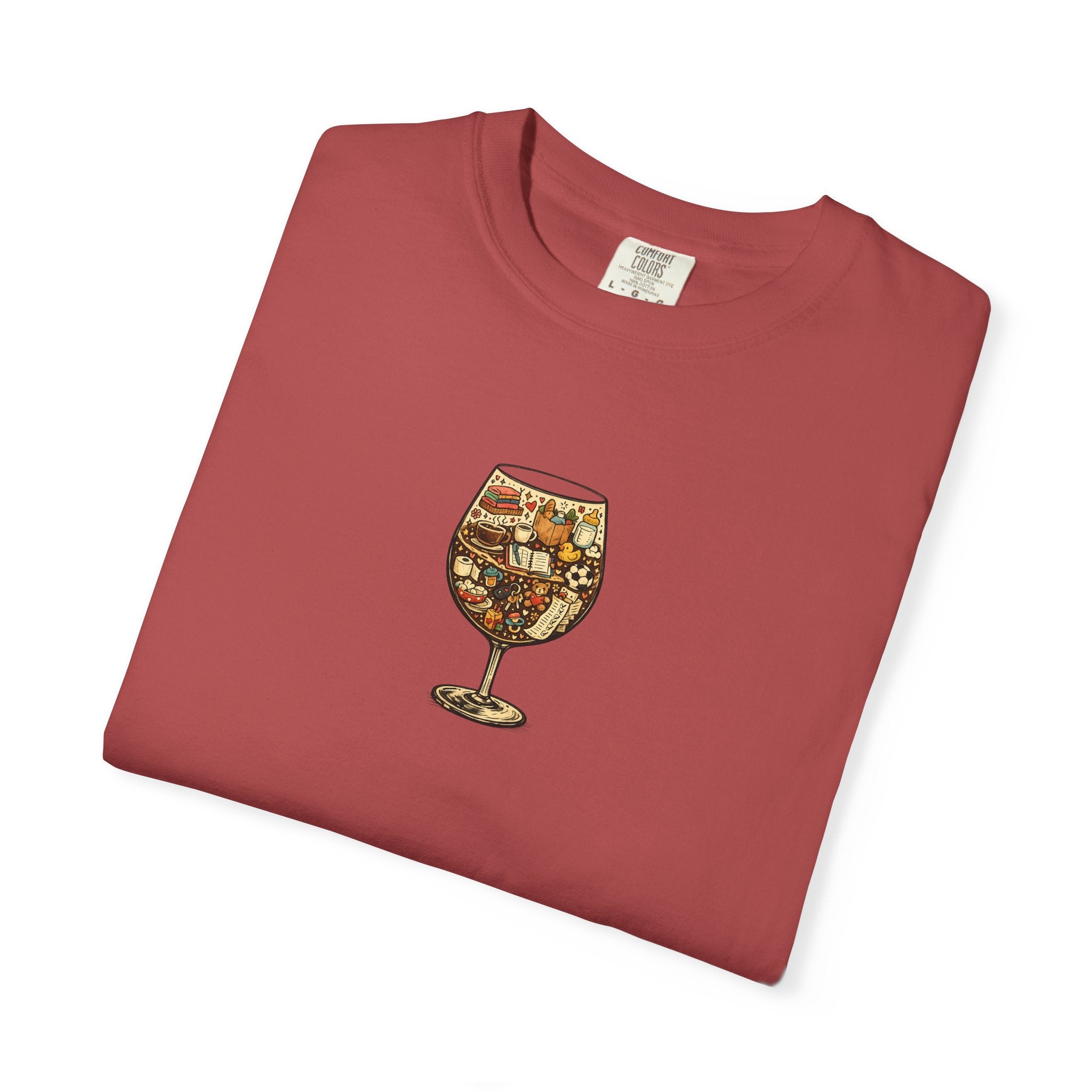 Wine Glass Collage T-shirt 1