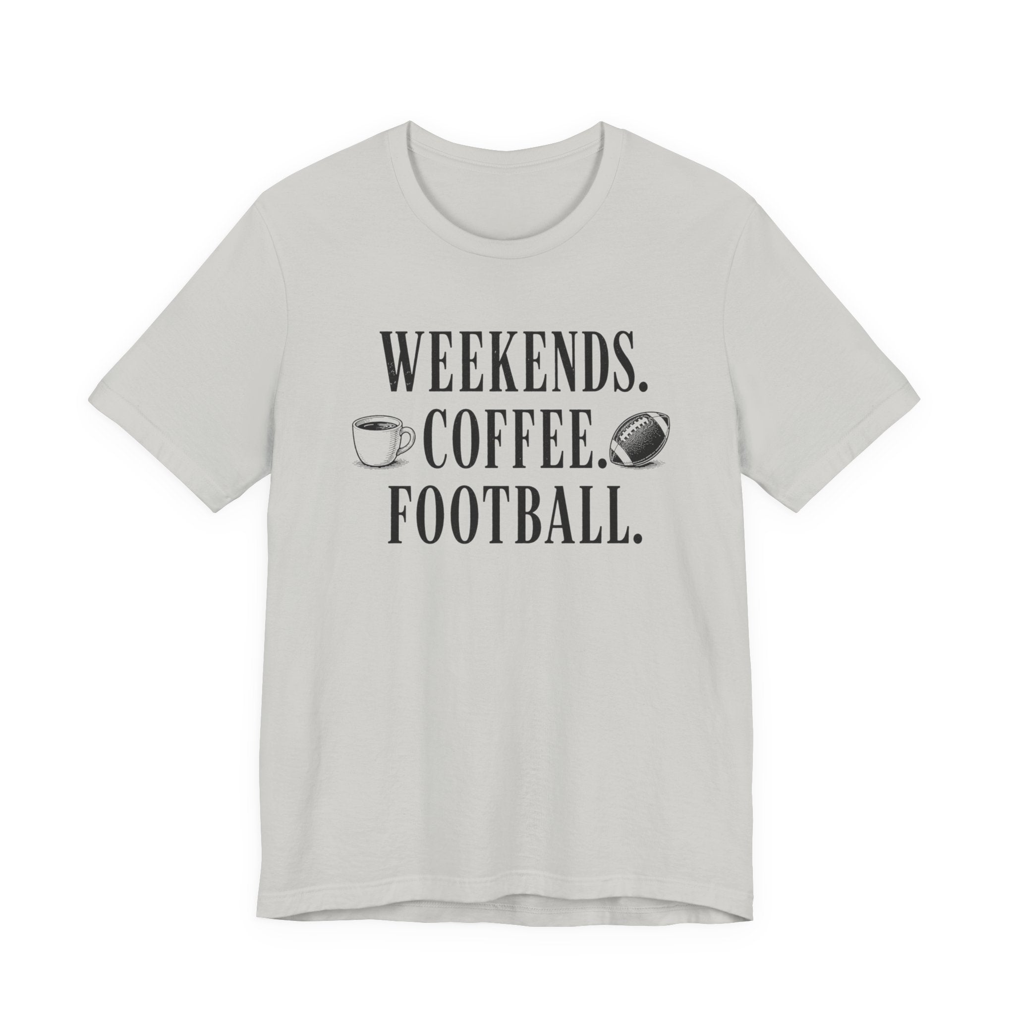 Weekends Coffee Football T-Shirt