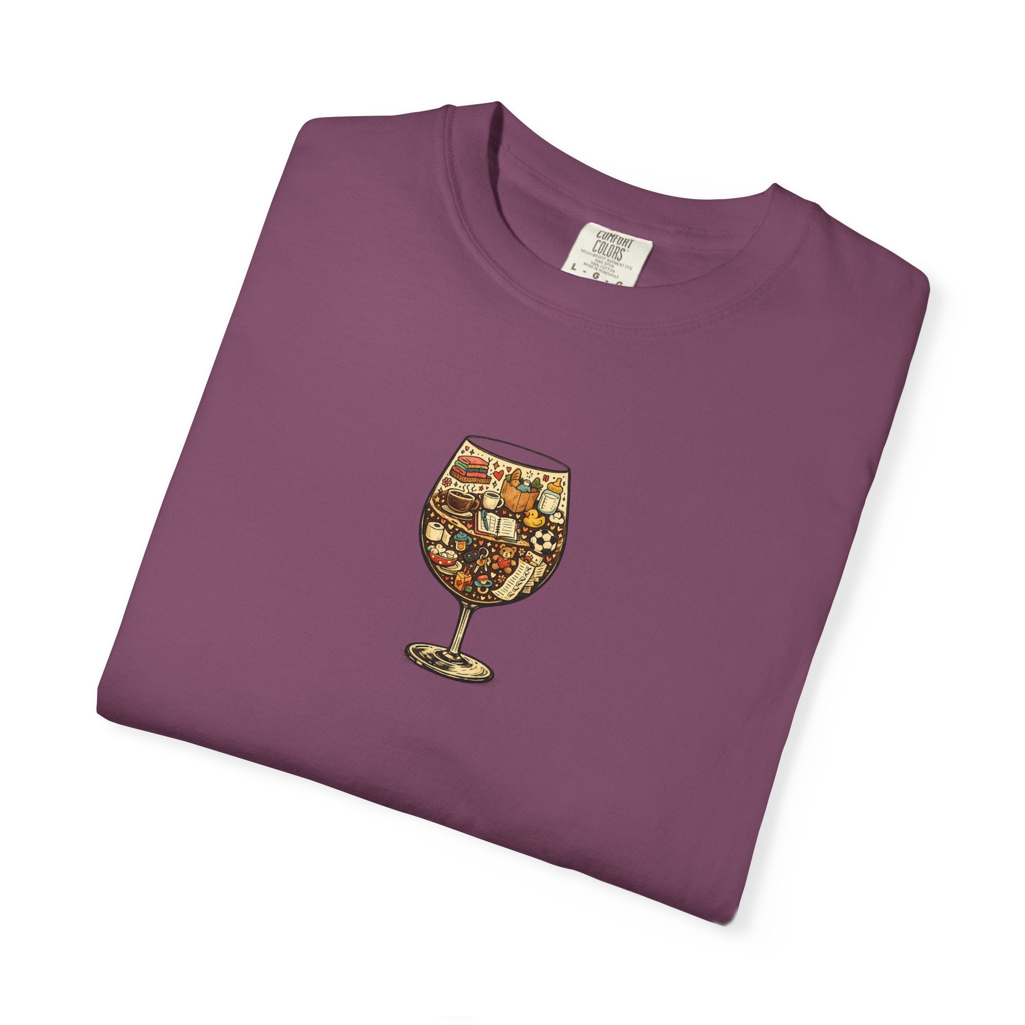 Wine Glass Collage T-shirt 1