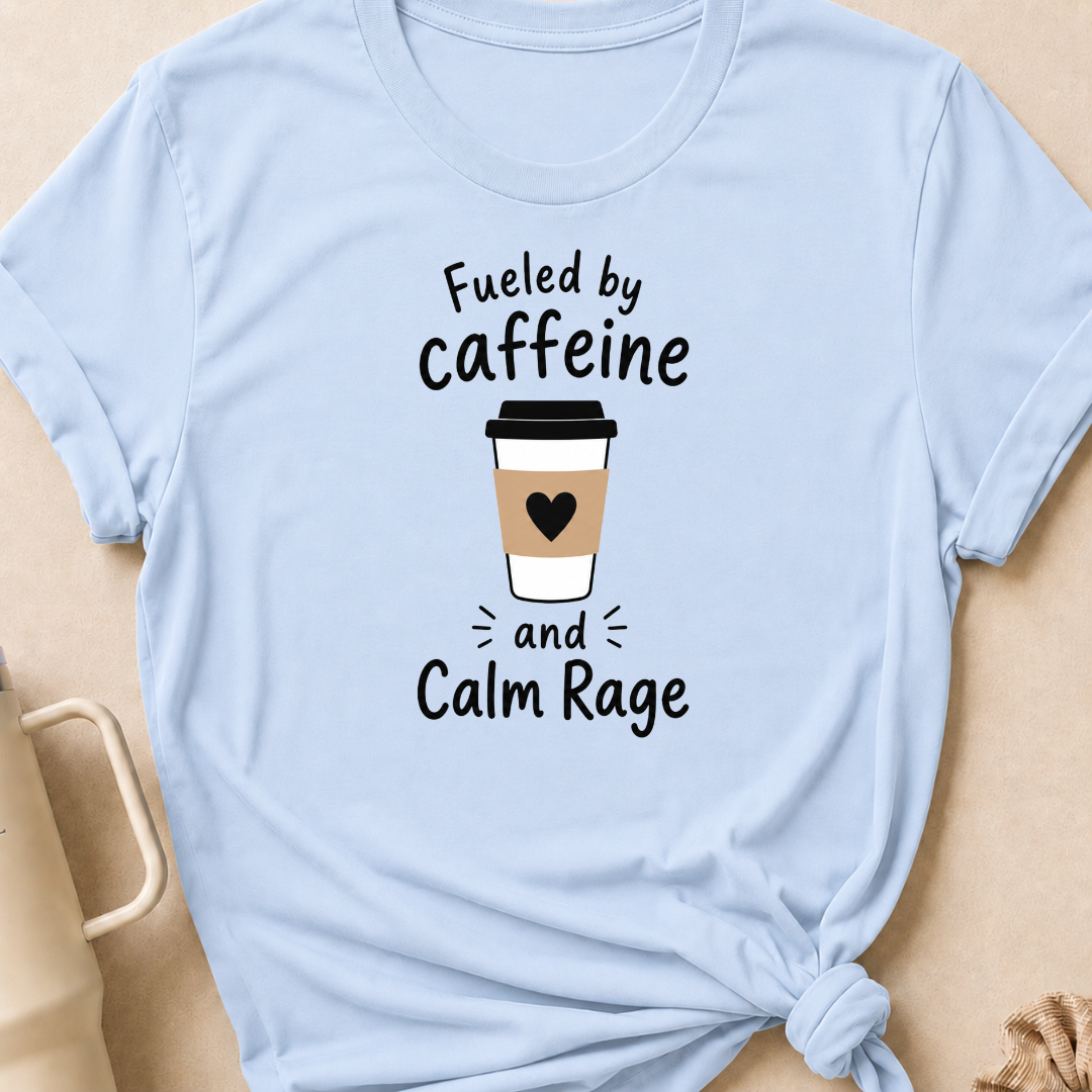 Fueled By Caffeine and Calm Rage T-Shirt