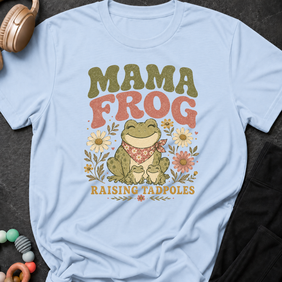 Mama Frog raising Tadpoles T-Shirt