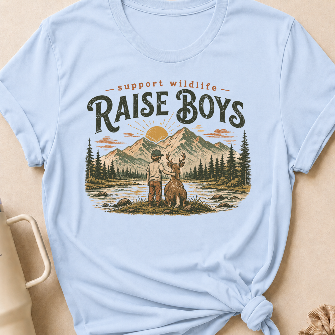 Support Wildlife Raise Boys T-Shirt