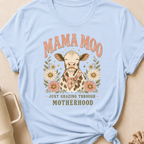 Mama Moo Just Grazing Through Motherhood T-Shirt
