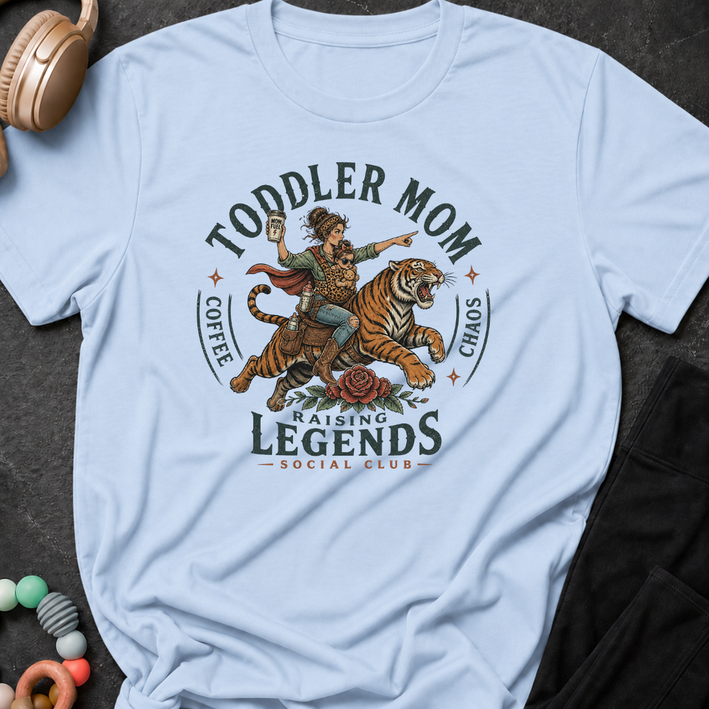Toddler Mom Raising Legends Social Club T-Shirt