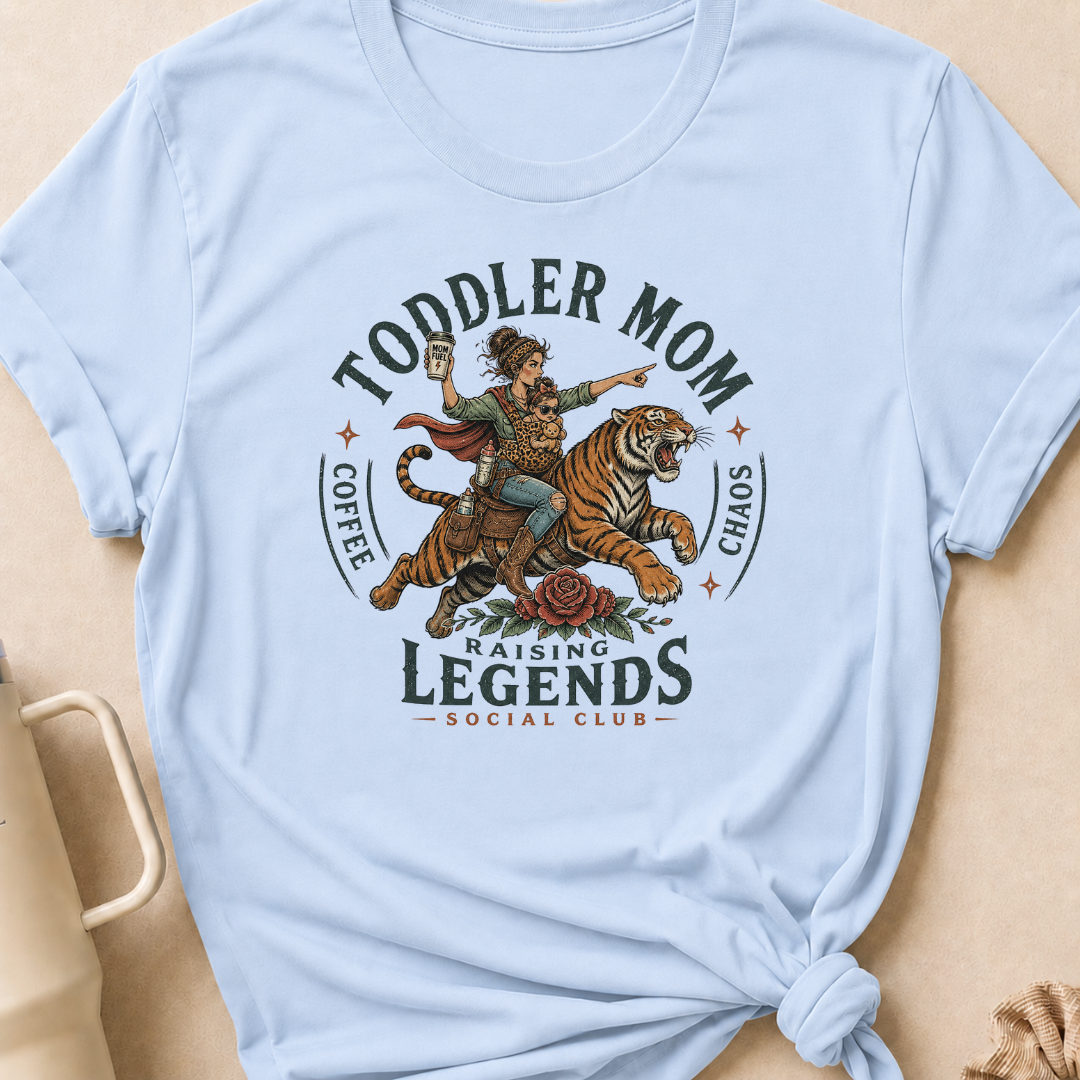Toddler Mom Raising Legends Social Club T-Shirt