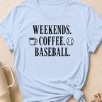 Weekends Coffee Baseball T-Shirt