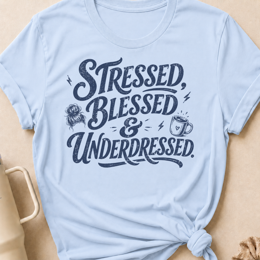 Stressed Blessed & Underdressed T-Shirt