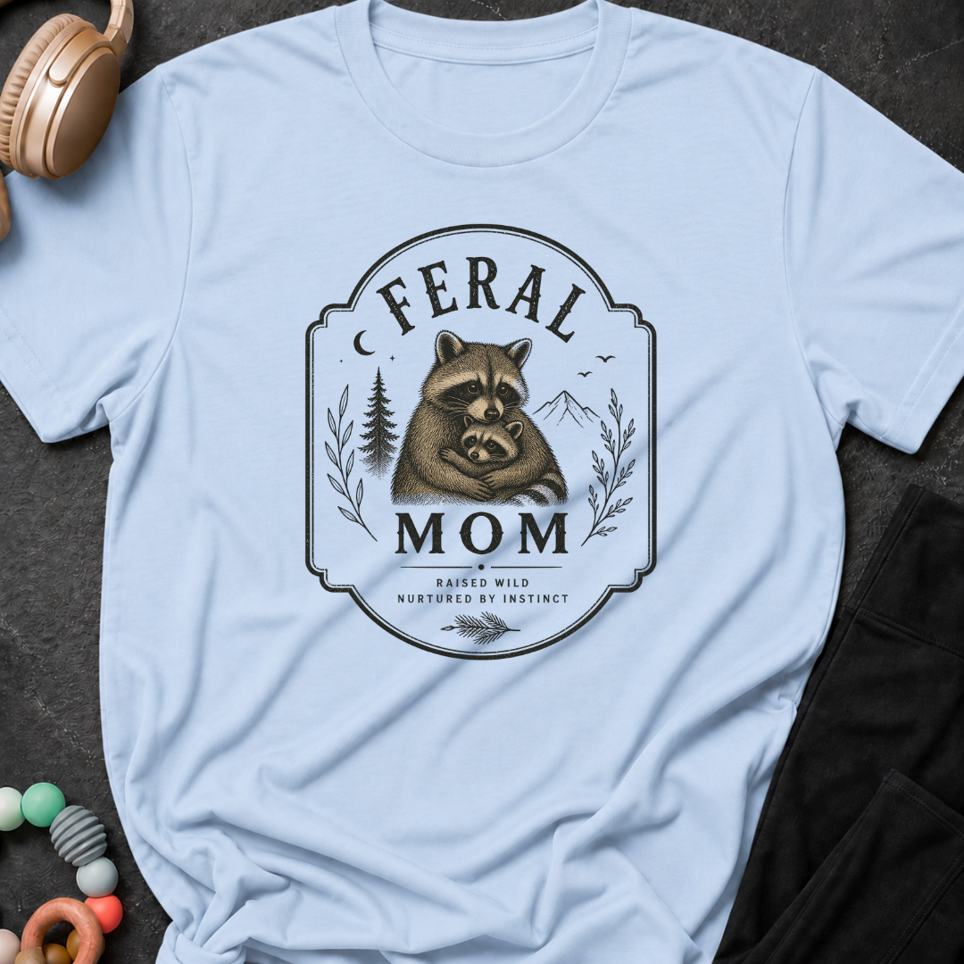 Feral Mom Raised Wild Nurtured By Instinct T-Shirt