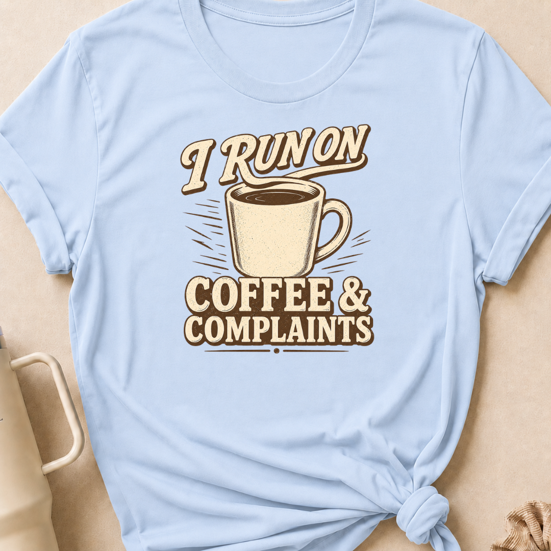I Run on Coffee and Complaints T-Shirt