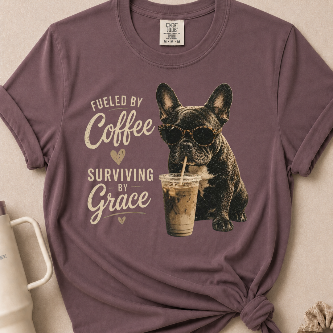 Fueled by Coffee Comfort Colors Tshirt