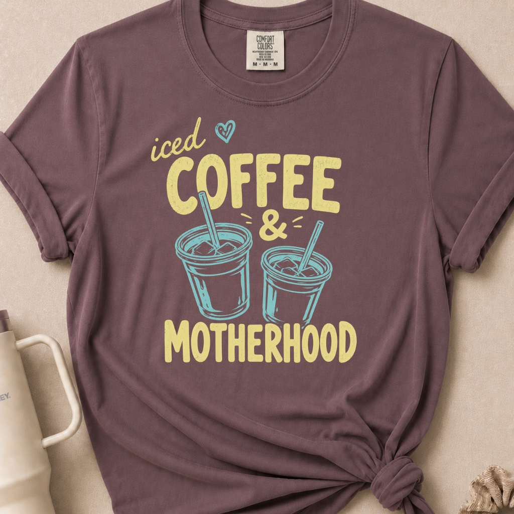 Iced Coffee & Motherhood T-shirt