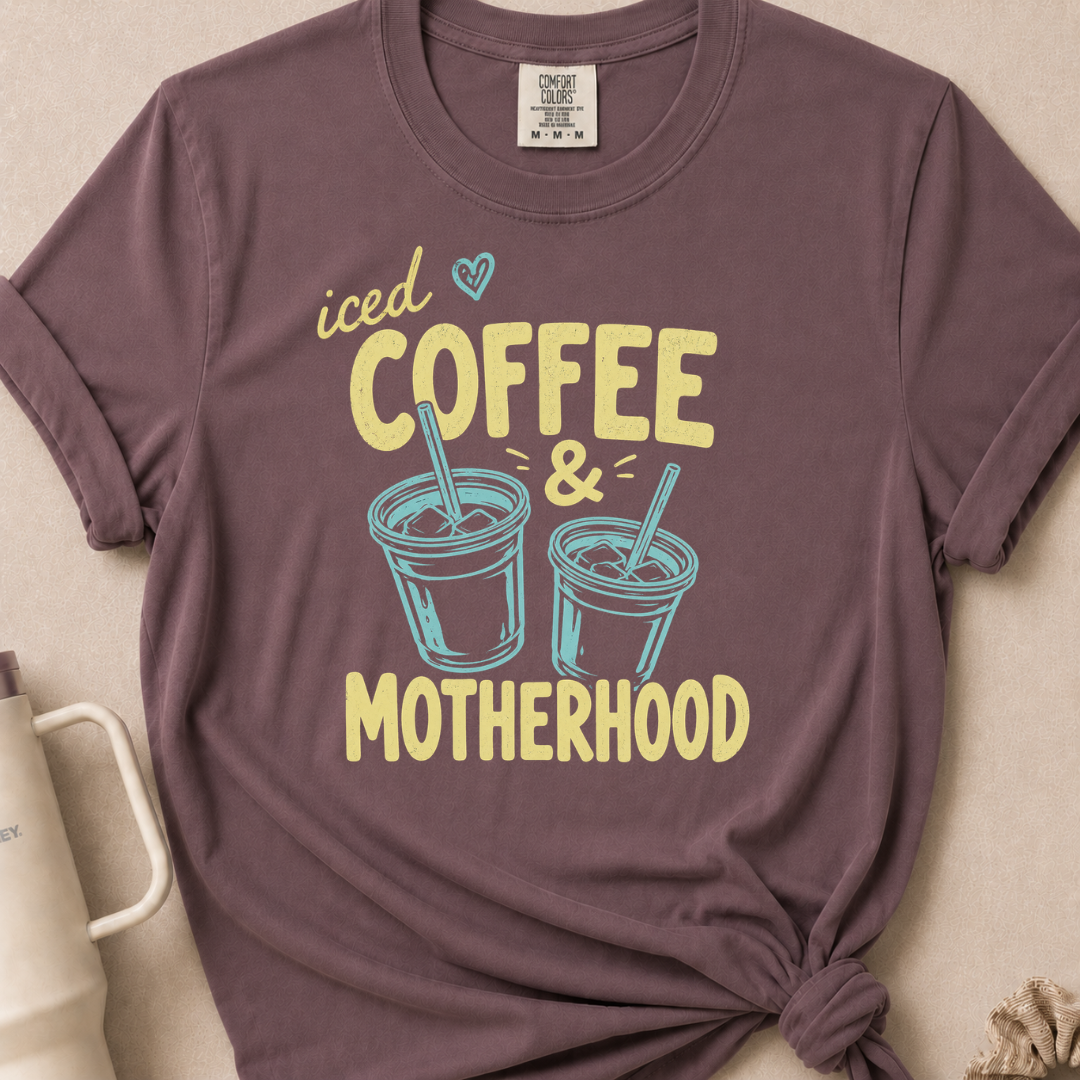 Iced Coffee & Motherhood T-shirt