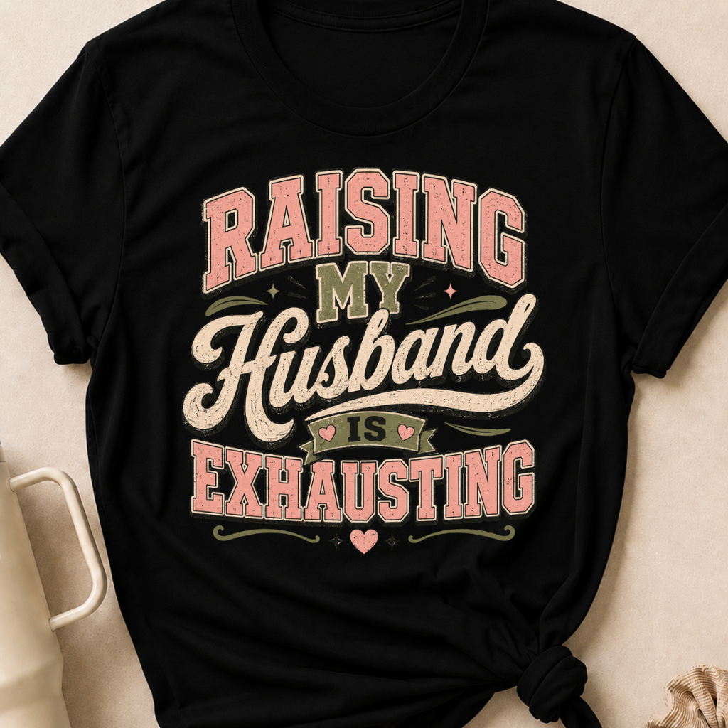 Raising My Husband Is Exhausting T-Shirt