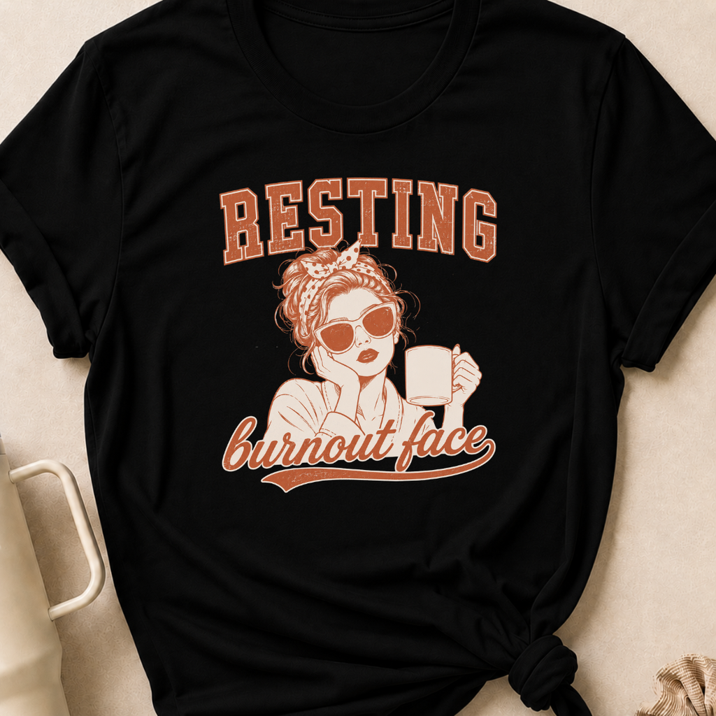 Resting Burnout Face T-Shirt