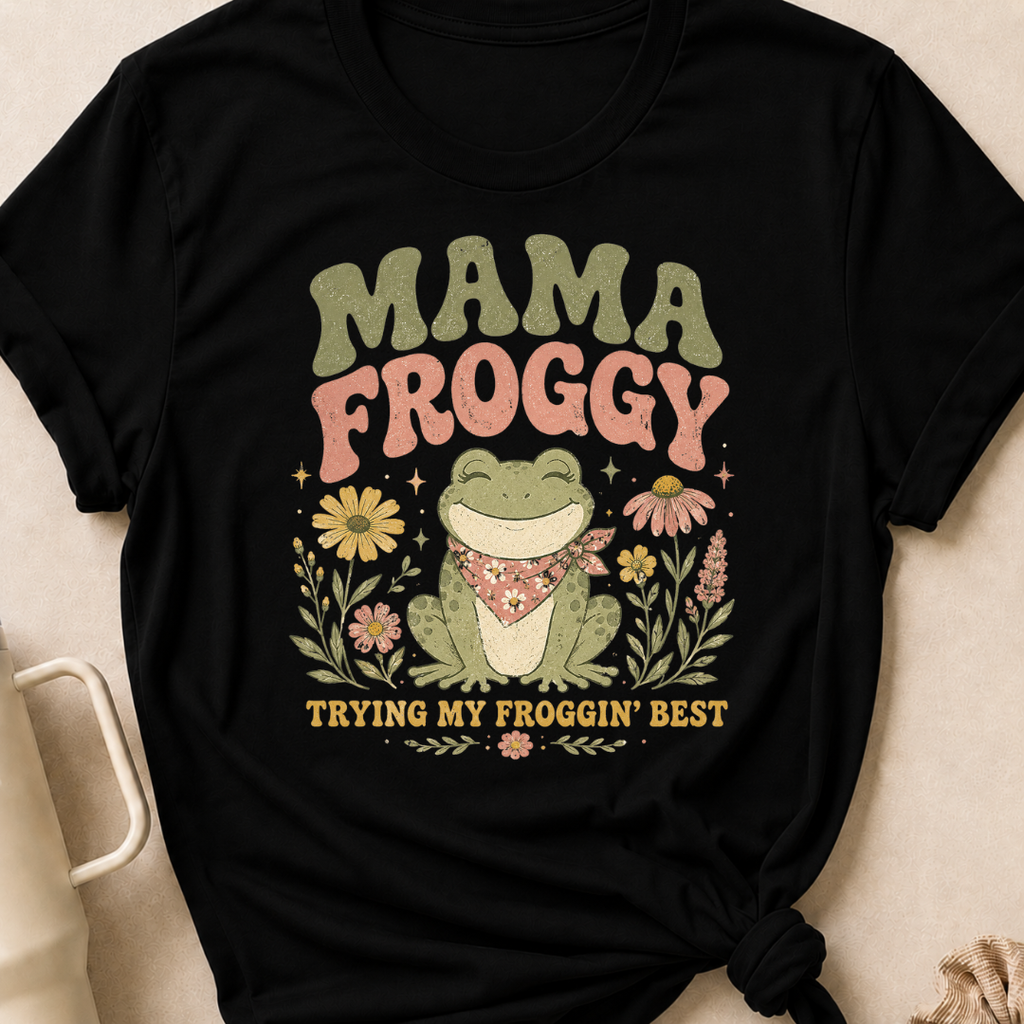 Mama Froggy Trying my Froggin' Best T-Shirt