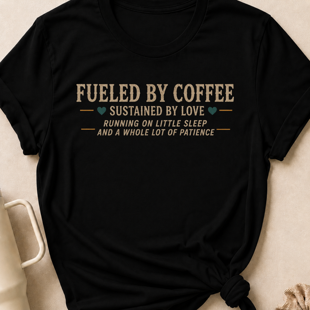 Fueled by Coffee Sustained by Love T-Shirt