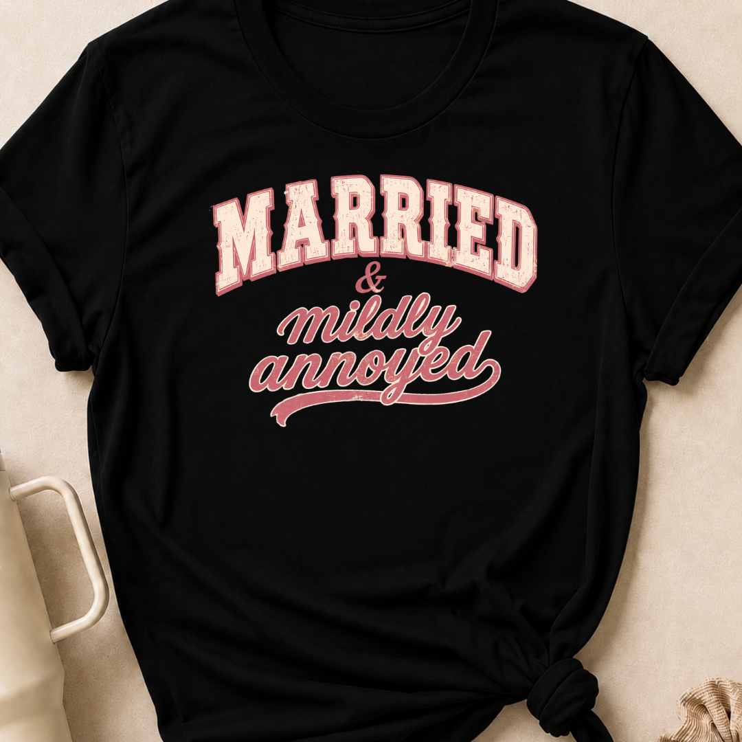 Married and Mildly Annoyed T-Shirt