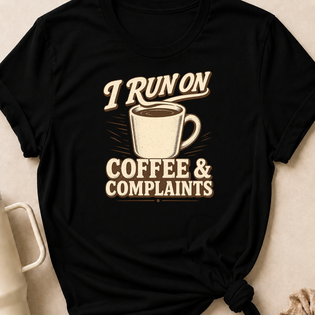 I Run on Coffee and Complaints T-Shirt