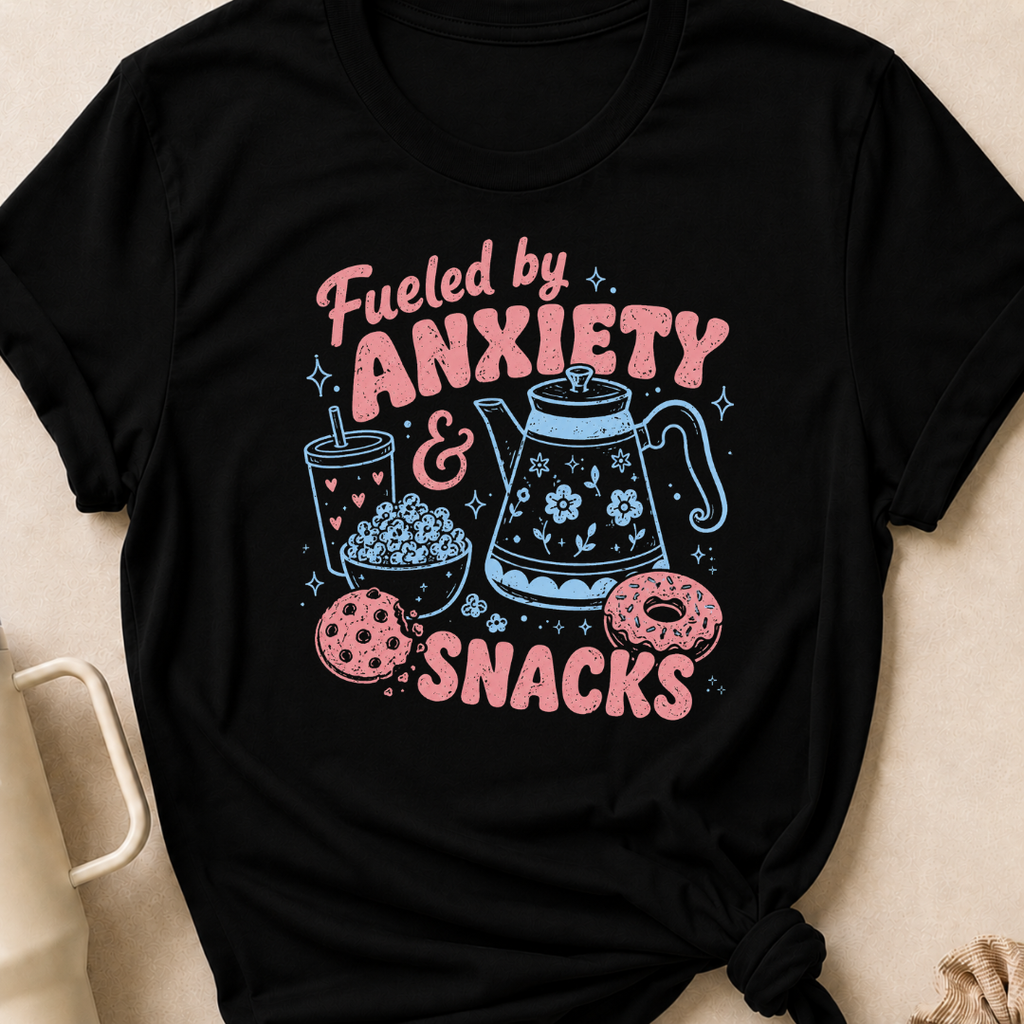 Fueled by Anxiety and Snacks T-Shirt