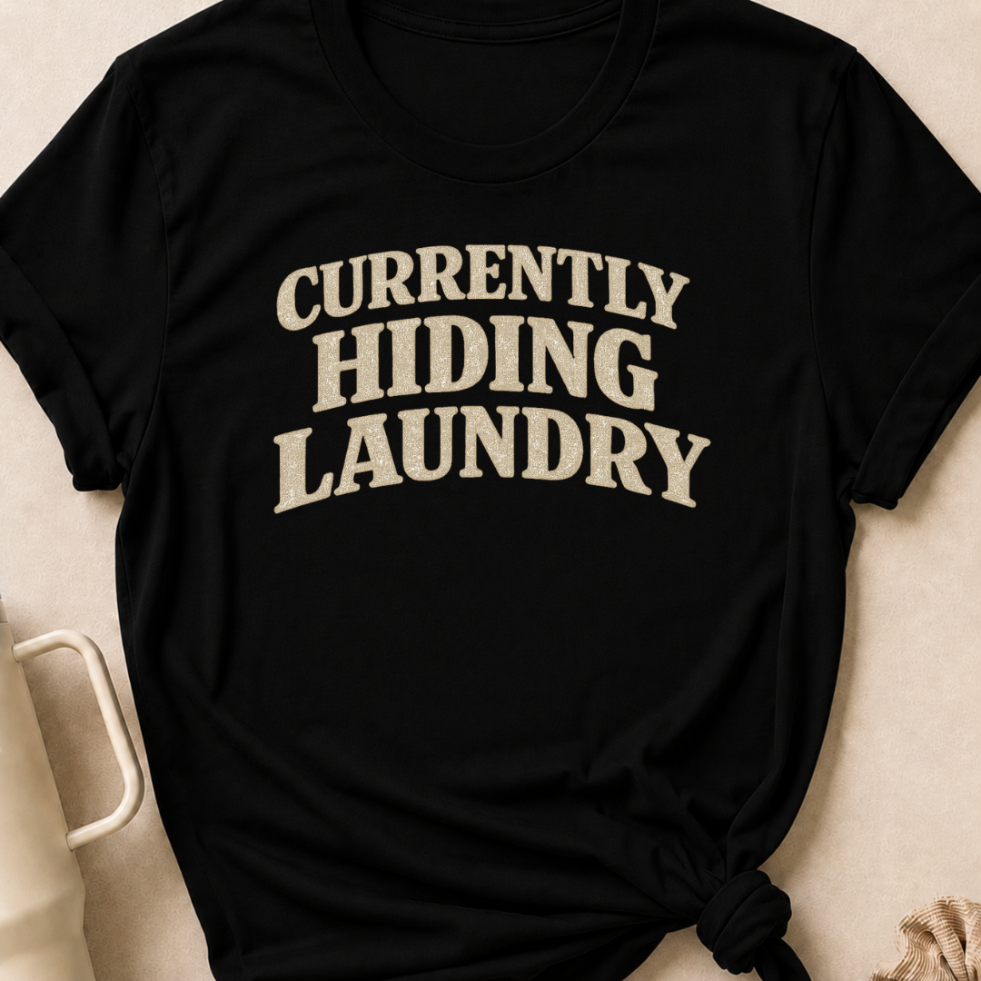 Currently Hiding Laundry T-Shirt