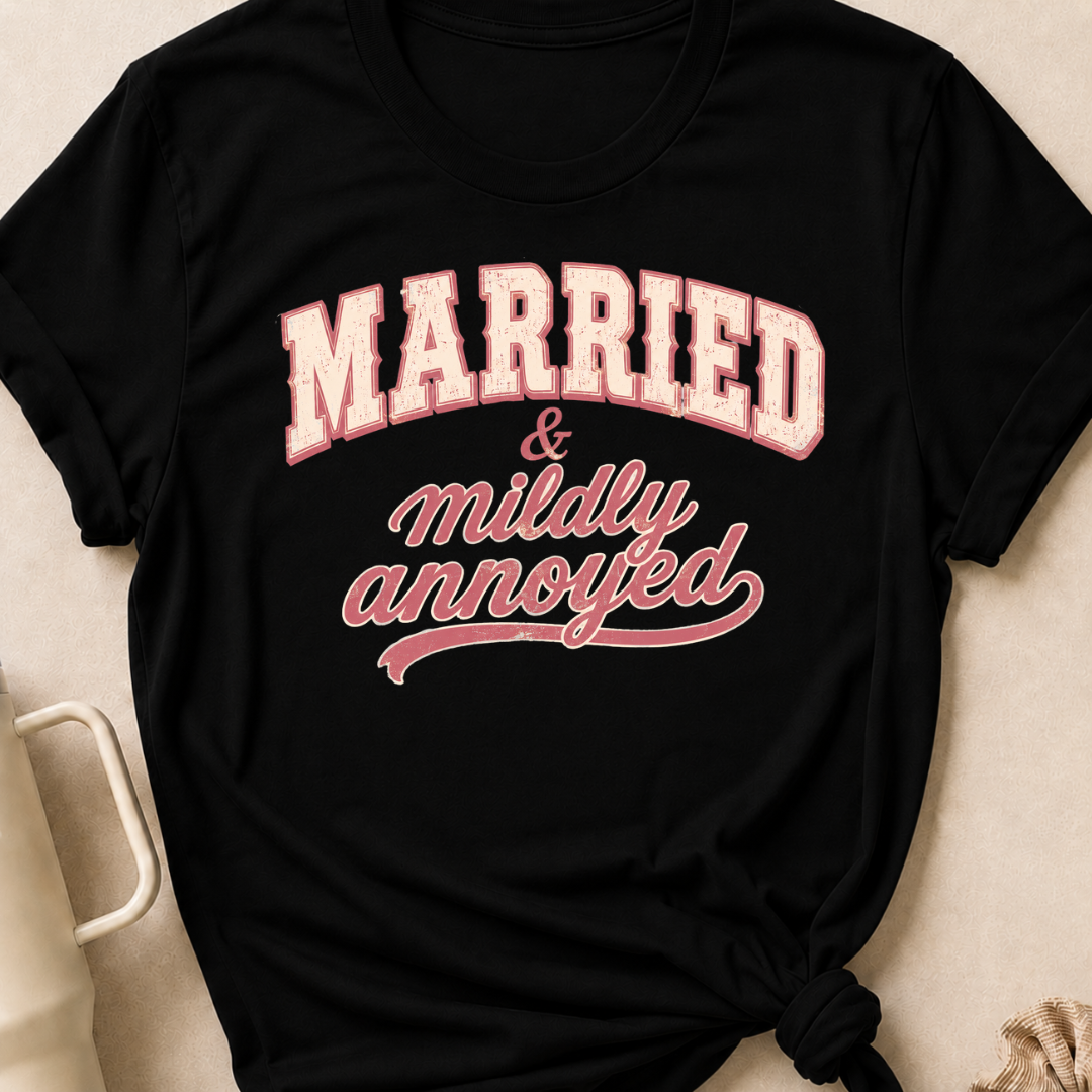 Married and Mildly Annoyed T-Shirt