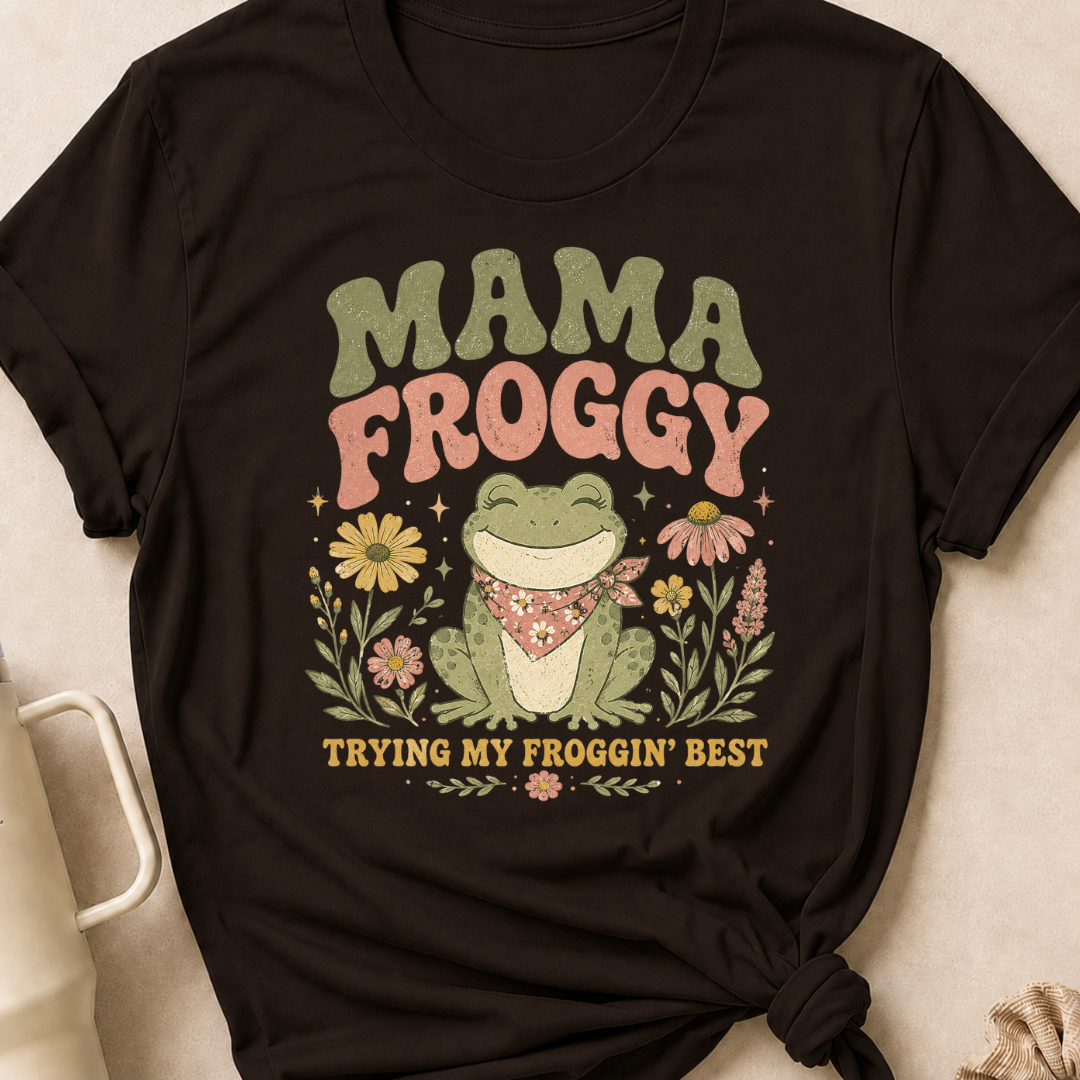Mama Froggy Trying my Froggin' Best T-Shirt