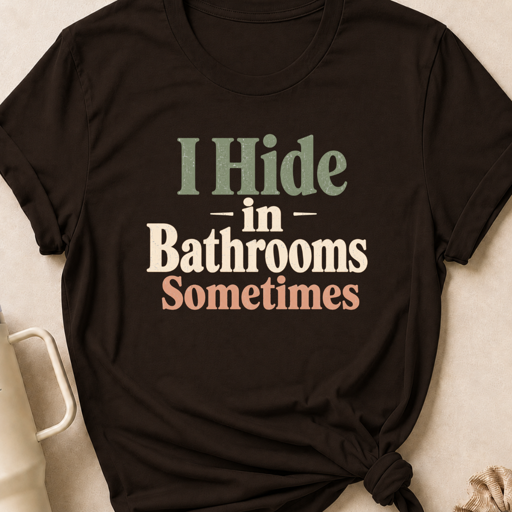 I Hide in the Bathrooms Sometimes T-Shirt