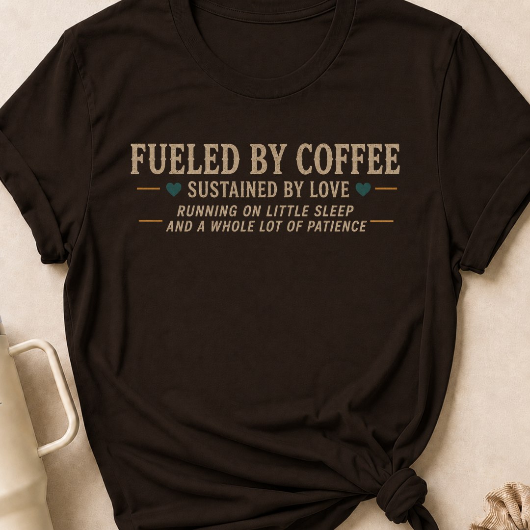 Fueled by Coffee Sustained by Love T-Shirt