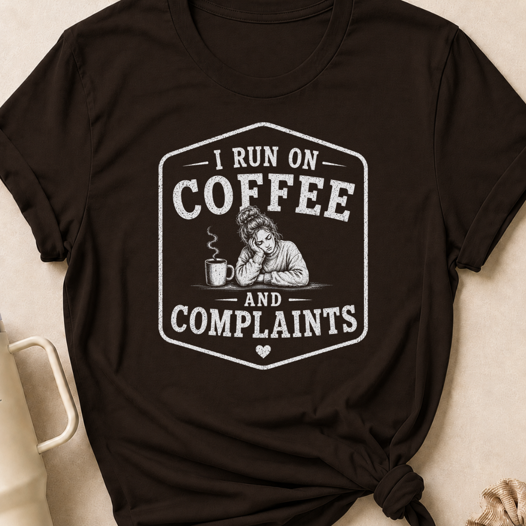 I Run on Coffee and Complaints T-Shirt