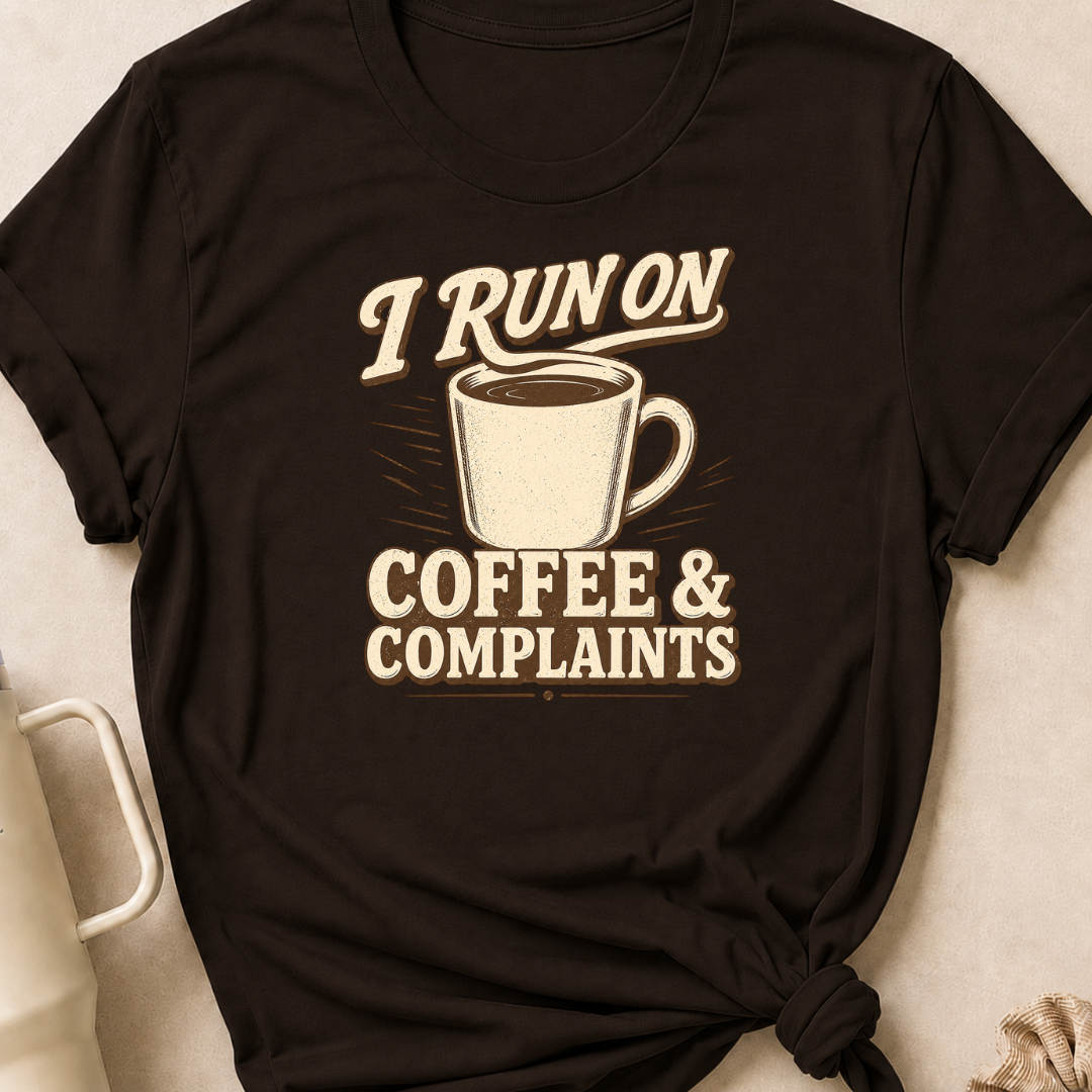I Run on Coffee and Complaints T-Shirt