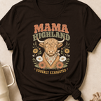 Mama Highland Udderly Exhausted T-Shirt