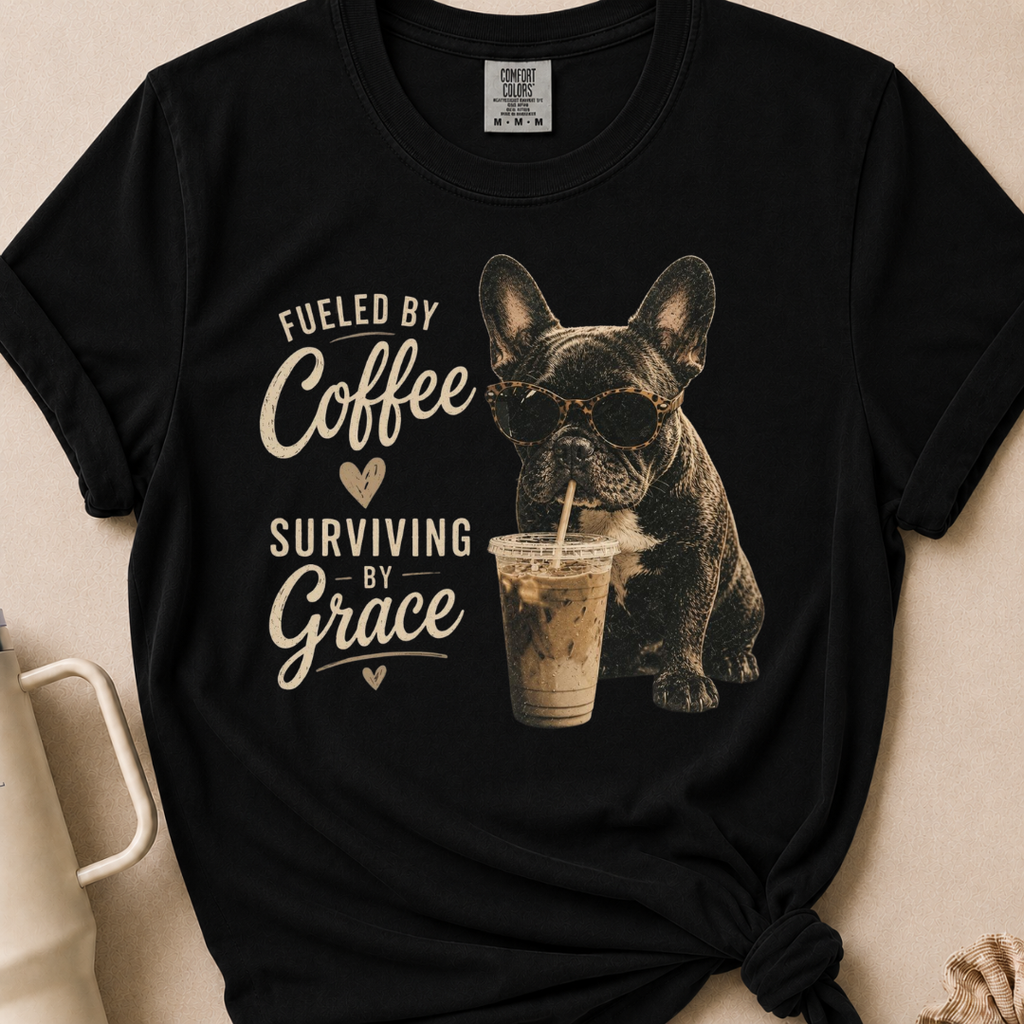 Fueled by Coffee Comfort Colors Tshirt