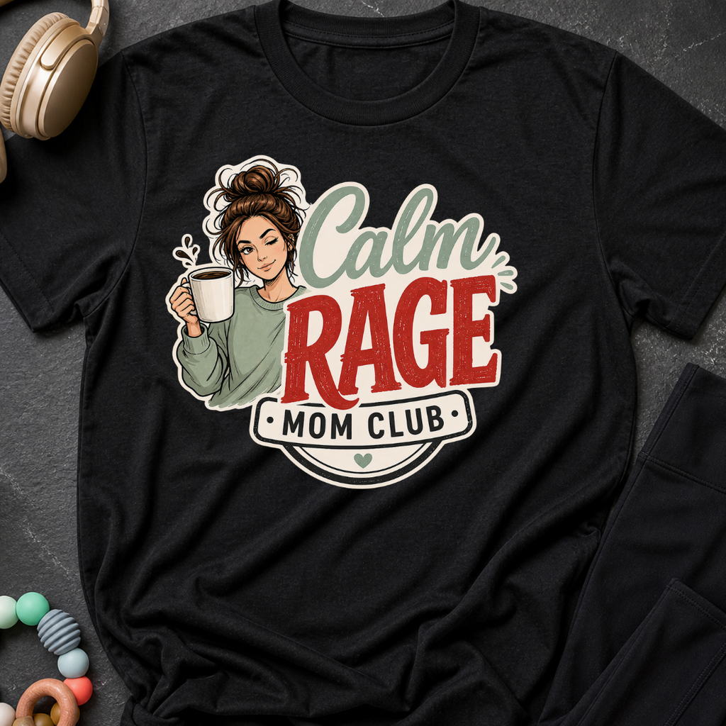 Calm Rage Mom Club T-Shirt