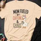 Mom Fueled by Caffeine and Chaos T-Shirt