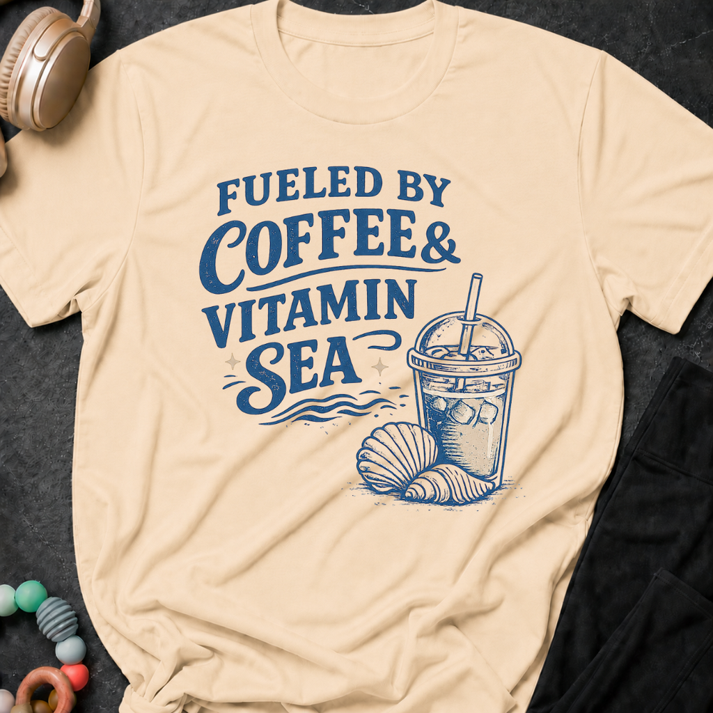 Fueled By Coffee and Vitamin Sea T-Shirt