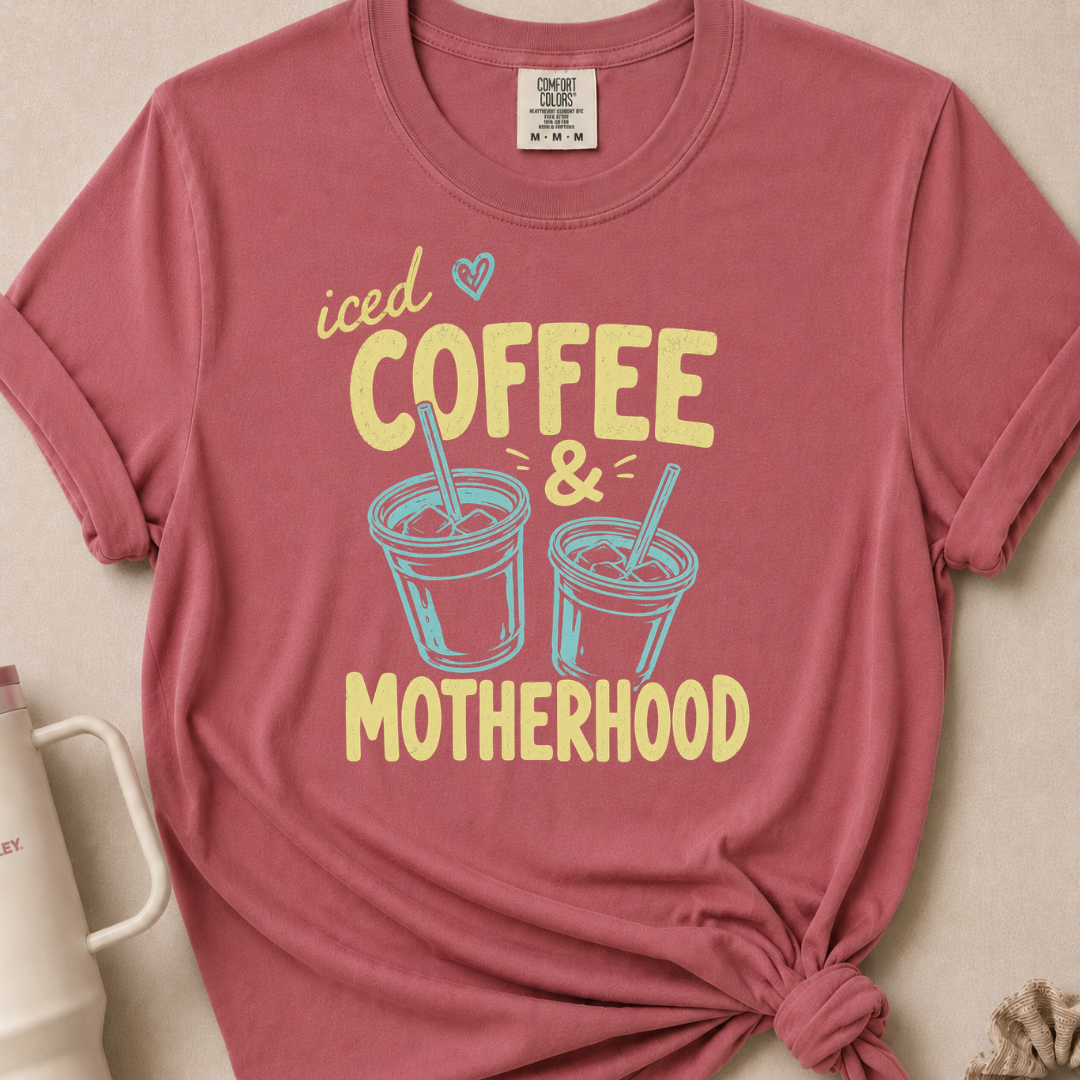 Iced Coffee & Motherhood T-shirt
