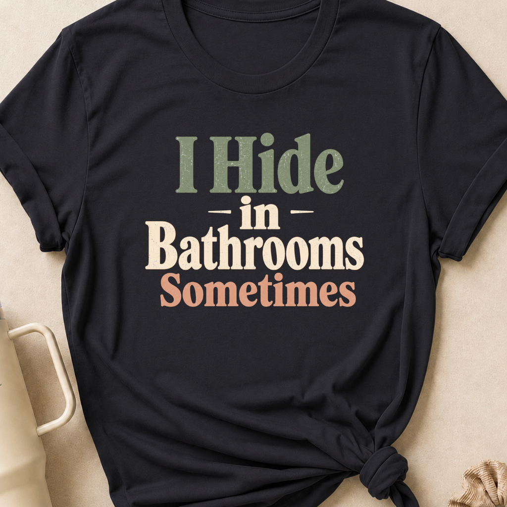 I Hide in the Bathrooms Sometimes T-Shirt