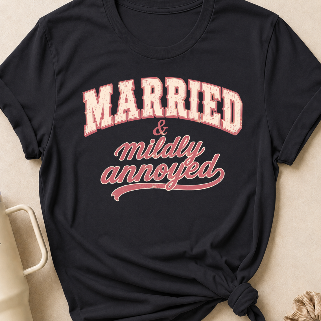 Married and Mildly Annoyed T-Shirt