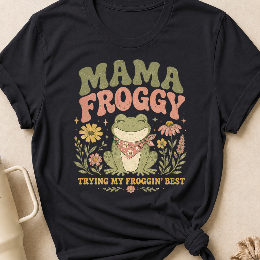 Mama Froggy Trying my Froggin' Best T-Shirt