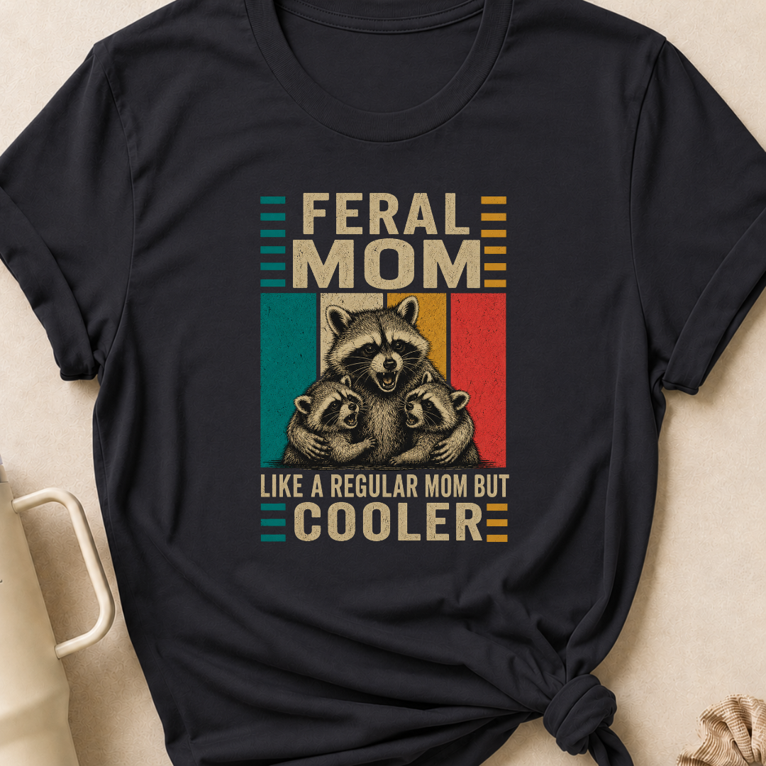 Feral Mom Like a Regular Mom but Cooler T-Shirt