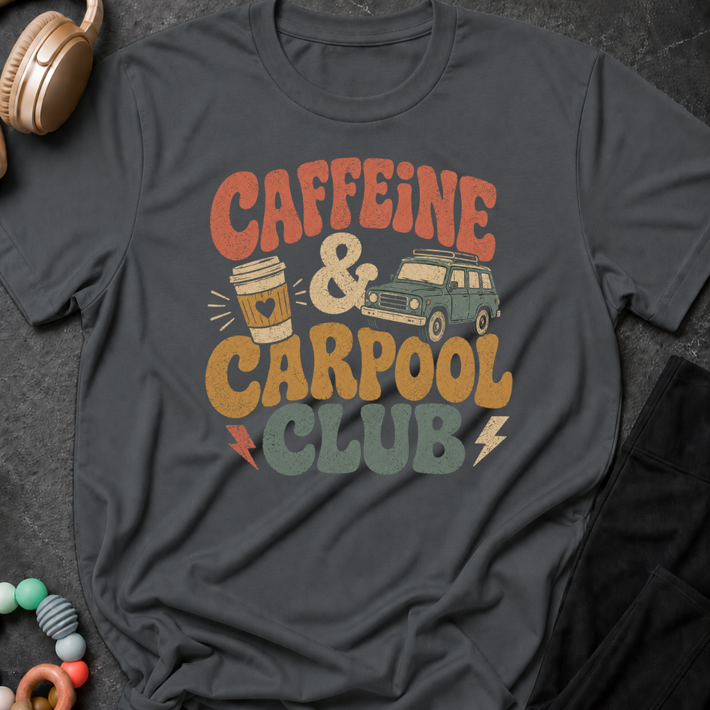 Caffeine & Carpool Club T-Shirt