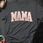 Printed Quilted Look MAMA T-Shirt