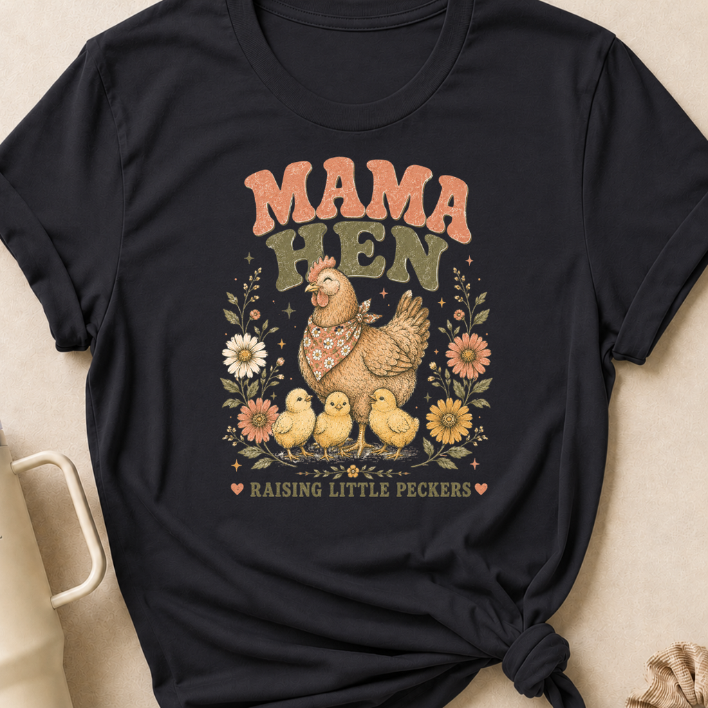 Mama Hen Raising Little Peckers T-Shirt