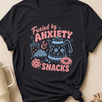Fueled by Anxiety and Snacks T-Shirt