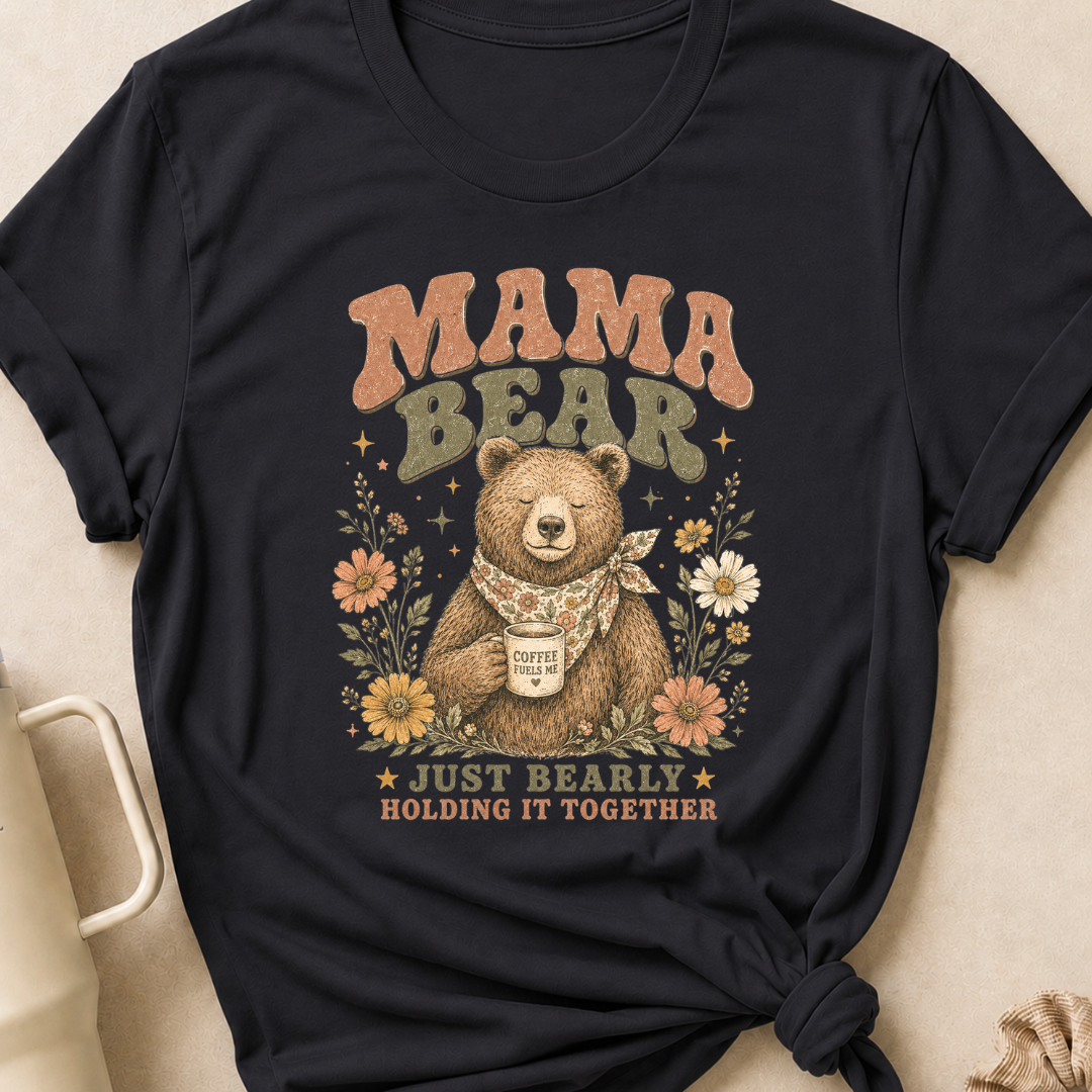 Mama Bear Just Bearly Holding it Together T-Shirt