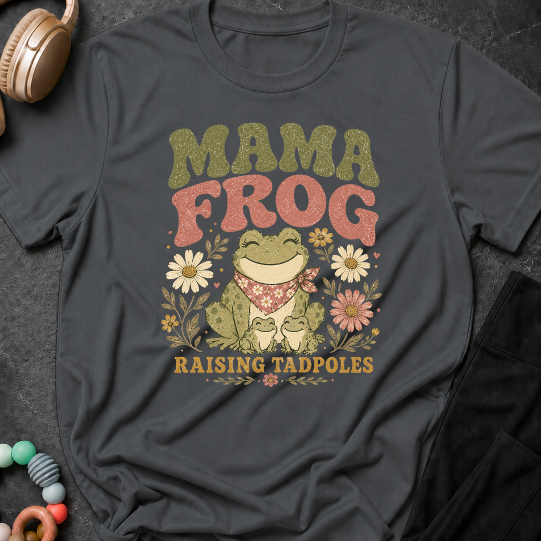 Mama Frog raising Tadpoles T-Shirt
