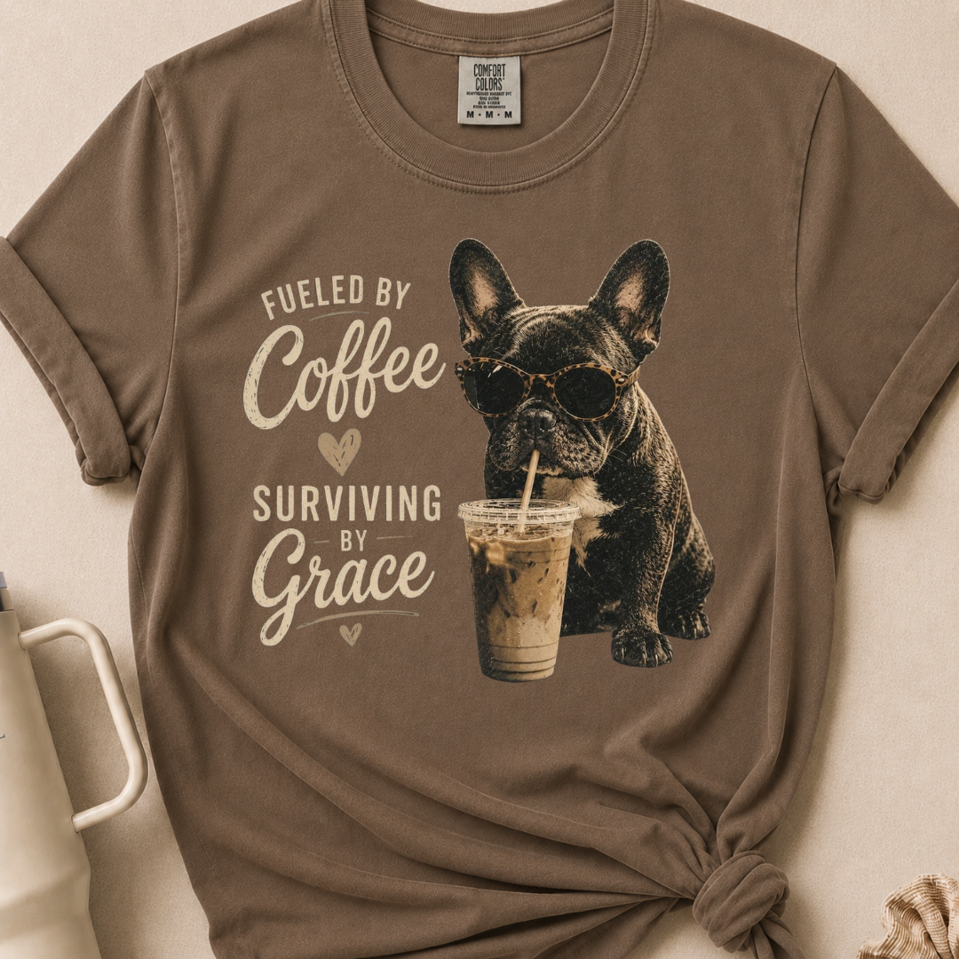 Fueled by Coffee Comfort Colors Tshirt