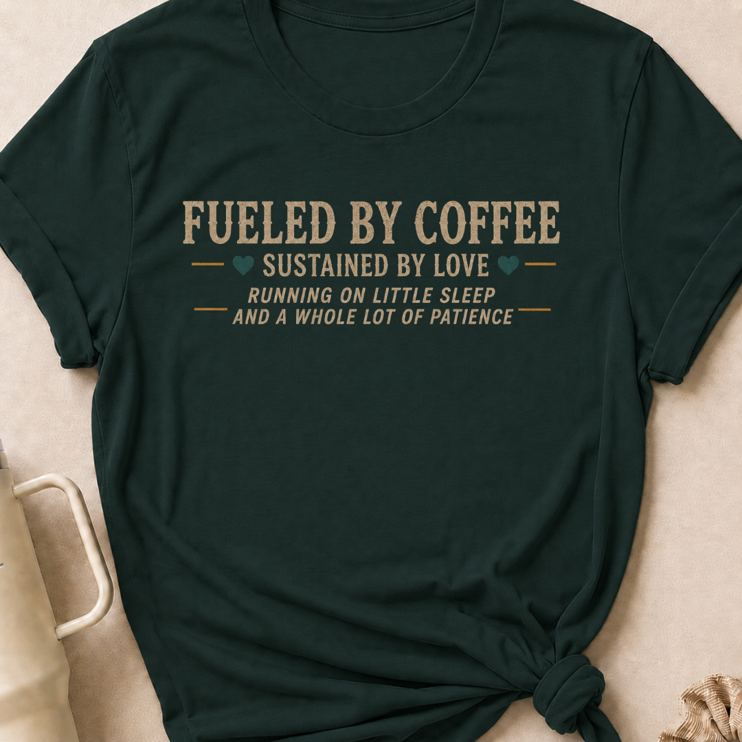 Fueled by Coffee Sustained by Love T-Shirt