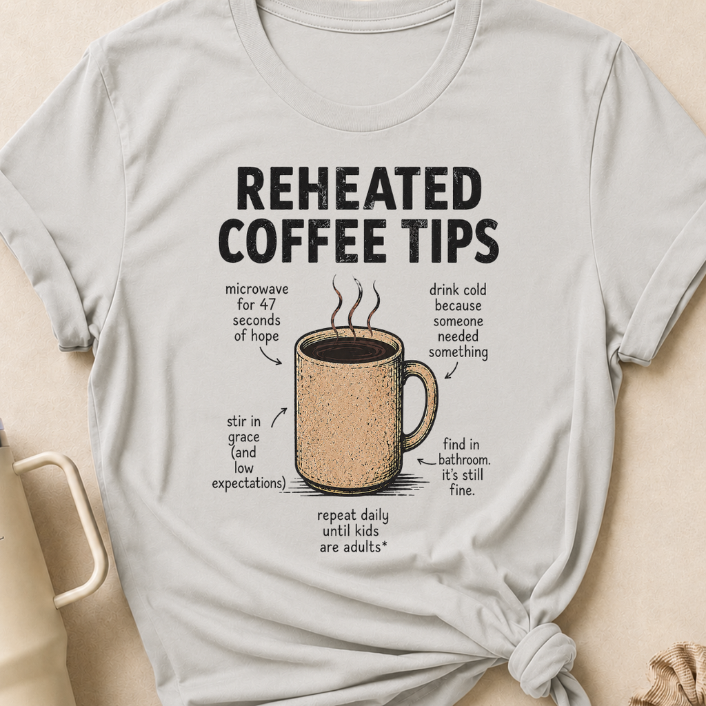 Reheated Coffee Tips T-Shirt